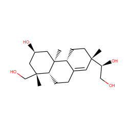 C[C@@]12C[C@H](O)C[C@@](C)(CO)[C@H]1CCC1=C[C@@](C)([C@@H](O)CO)CC[C@H]12 ZINC000034733778