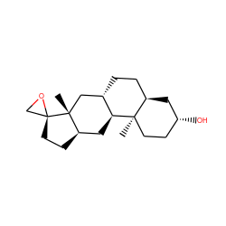 C[C@@]12CC[C@@H](O)C[C@@H]1CC[C@H]1C[C@]3(C)[C@H](CC[C@]34CO4)C[C@@H]12 ZINC000225409065