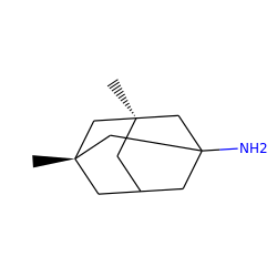 C[C@@]12CC3CC(N)(C1)C[C@](C)(C3)C2 ZINC000003812933