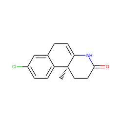 C[C@@]12CCC(=O)NC1=CCc1cc(Cl)ccc12 ZINC000013861373