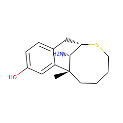 C[C@@]12CCCCS[C@@H](Cc3ccc(O)cc31)[C@H]2N ZINC000003951182