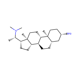 C[C@@H]([C@H]1CC[C@H]2[C@@H]3CC[C@H]4C[C@@H](N)CC[C@]4(C)[C@H]3CC[C@]12C)N(C)C ZINC000006030256