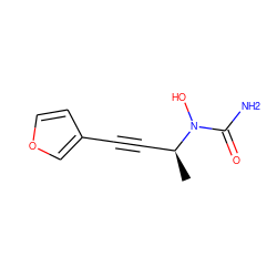 C[C@@H](C#Cc1ccoc1)N(O)C(N)=O ZINC000013762942