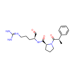 C[C@@H](C(=O)N1CCC[C@H]1C(=O)N[C@H](C=O)CCCN=C(N)N)c1ccccc1 ZINC000013765395