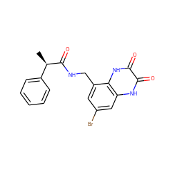 C[C@@H](C(=O)NCc1cc(Br)cc2[nH]c(=O)c(=O)[nH]c12)c1ccccc1 ZINC000027555487