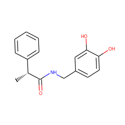 C[C@@H](C(=O)NCc1ccc(O)c(O)c1)c1ccccc1 ZINC000183654893