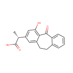 C[C@@H](C(=O)O)c1cc(O)c2c(c1)CCc1ccccc1C2=O ZINC000026401111