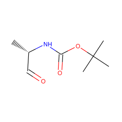 C[C@@H](C=O)NC(=O)OC(C)(C)C ZINC000002516824