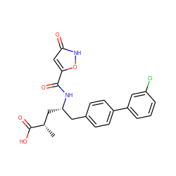 C[C@@H](C[C@@H](Cc1ccc(-c2cccc(Cl)c2)cc1)NC(=O)c1cc(=O)[nH]o1)C(=O)O ZINC000140950240