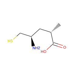 C[C@@H](C[C@@H](N)CS)C(=O)O ZINC000026751144