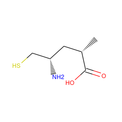 C[C@@H](C[C@H](N)CS)C(=O)O ZINC000026751153