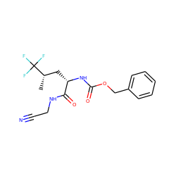 C[C@@H](C[C@H](NC(=O)OCc1ccccc1)C(=O)NCC#N)C(F)(F)F ZINC000013676289