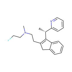 C[C@@H](C1=C(CCN(C)CCF)Cc2ccccc21)c1ccccn1 ZINC000013493480