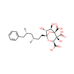 C[C@@H](CC[C@]12O[C@H](C(=O)O)[C@@](O)(C(=O)O)[C@](C(=O)O)(O1)[C@H](O)[C@H]2O)C[C@@H](C)Cc1ccccc1 ZINC000026971991