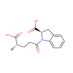 C[C@@H](CCC(=O)N1c2ccccc2C[C@@H]1C(=O)O)C(=O)O ZINC000028260905