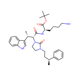 C[C@@H](CCN1CCN([C@@H](C(=O)N[C@H](CCCCN)C(=O)OC(C)(C)C)[C@@H](C)c2c[nH]c3ccccc23)C1=O)c1ccccc1 ZINC000027554638