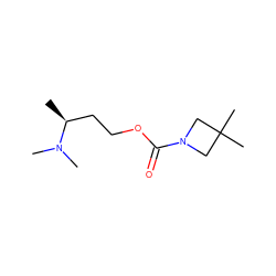 C[C@@H](CCOC(=O)N1CC(C)(C)C1)N(C)C ZINC000045498103