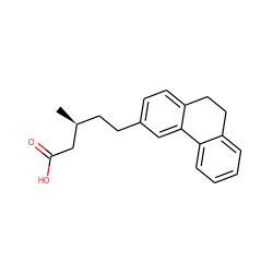 C[C@@H](CCc1ccc2c(c1)-c1ccccc1CC2)CC(=O)O ZINC000169321028