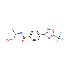 C[C@@H](CO)NC(=O)c1ccc(-c2noc(C(F)(F)F)n2)cc1 ZINC000142958189