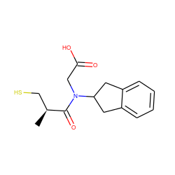 C[C@@H](CS)C(=O)N(CC(=O)O)C1Cc2ccccc2C1 ZINC000028257970