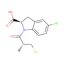 C[C@@H](CS)C(=O)N1c2ccc(Cl)cc2C[C@@H]1C(=O)O ZINC000028264438