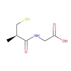 C[C@@H](CS)C(=O)NCC(=O)O ZINC000022062078