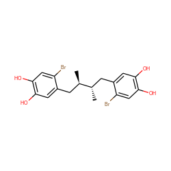 C[C@@H](Cc1cc(O)c(O)cc1Br)[C@H](C)Cc1cc(O)c(O)cc1Br ZINC000013474189