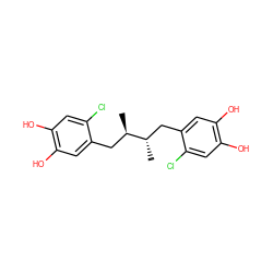 C[C@@H](Cc1cc(O)c(O)cc1Cl)[C@H](C)Cc1cc(O)c(O)cc1Cl ZINC000013474188