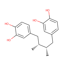 C[C@@H](Cc1ccc(O)c(O)c1)[C@H](C)Cc1ccc(O)c(O)c1 ZINC000000012342