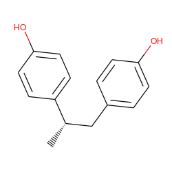 C[C@@H](Cc1ccc(O)cc1)c1ccc(O)cc1 ZINC000001850382