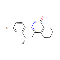 C[C@@H](Cc1n[nH]c(=O)c2c1CCCC2)c1cccc(Br)c1 ZINC000167533989