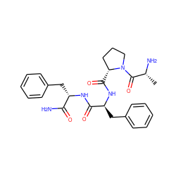 C[C@@H](N)C(=O)N1CCC[C@H]1C(=O)N[C@@H](Cc1ccccc1)C(=O)N[C@@H](Cc1ccccc1)C(N)=O ZINC000045335604