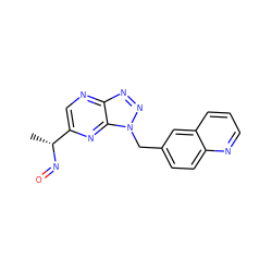 C[C@@H](N=O)c1cnc2nnn(Cc3ccc4ncccc4c3)c2n1 ZINC000169694290