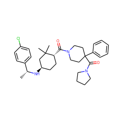 C[C@@H](N[C@@H]1CC[C@@H](C(=O)N2CCC(C(=O)N3CCCC3)(c3ccccc3)CC2)C(C)(C)C1)c1ccc(Cl)cc1 ZINC000070631591