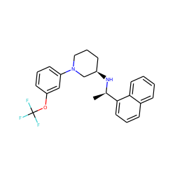 C[C@@H](N[C@@H]1CCCN(c2cccc(OC(F)(F)F)c2)C1)c1cccc2ccccc12 ZINC000118894660