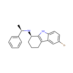 C[C@@H](N[C@@H]1CCCc2c1[nH]c1ccc(Br)cc21)c1ccccc1 ZINC000040379455