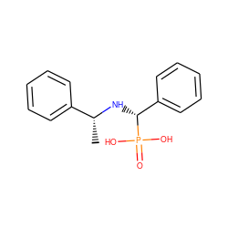 C[C@@H](N[C@H](c1ccccc1)P(=O)(O)O)c1ccccc1 ZINC000040977132