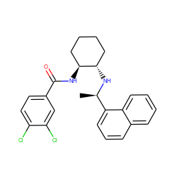 C[C@@H](N[C@H]1CCCC[C@@H]1NC(=O)c1ccc(Cl)c(Cl)c1)c1cccc2ccccc12 ZINC000038147660