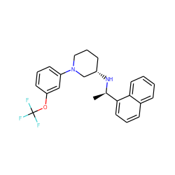 C[C@@H](N[C@H]1CCCN(c2cccc(OC(F)(F)F)c2)C1)c1cccc2ccccc12 ZINC000118894668