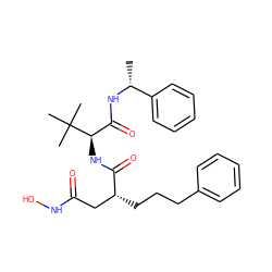 C[C@@H](NC(=O)[C@@H](NC(=O)[C@H](CCCc1ccccc1)CC(=O)NO)C(C)(C)C)c1ccccc1 ZINC000027652130