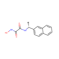 C[C@@H](NC(=O)C(=O)NO)c1ccc2ccccc2c1 ZINC000013439911