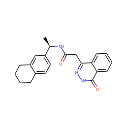 C[C@@H](NC(=O)Cc1n[nH]c(=O)c2ccccc12)c1ccc2c(c1)CCCC2 ZINC000014187172