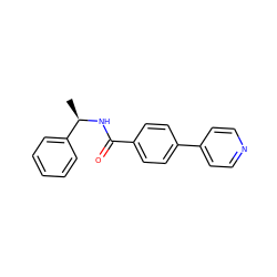 C[C@@H](NC(=O)c1ccc(-c2ccncc2)cc1)c1ccccc1 ZINC000063540008