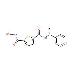 C[C@@H](NC(=O)c1ccc(C(=O)NO)s1)c1ccccc1 ZINC000029069718