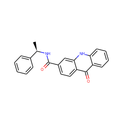 C[C@@H](NC(=O)c1ccc2c(=O)c3ccccc3[nH]c2c1)c1ccccc1 ZINC000014970292