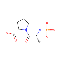 C[C@@H](NP(=O)(O)O)C(=O)N1CCC[C@H]1C(=O)O ZINC000006032463