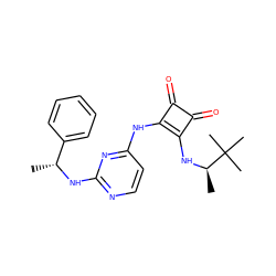 C[C@@H](Nc1nccc(Nc2c(N[C@H](C)C(C)(C)C)c(=O)c2=O)n1)c1ccccc1 ZINC000101595766