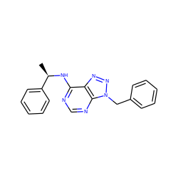 C[C@@H](Nc1ncnc2c1nnn2Cc1ccccc1)c1ccccc1 ZINC000013778541