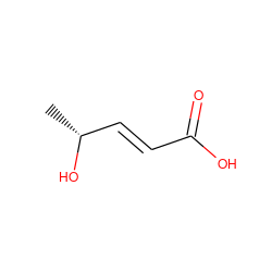 C[C@@H](O)/C=C/C(=O)O ZINC000027996868