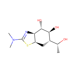 C[C@@H](O)[C@@H]1C[C@H]2SC(N(C)C)=N[C@H]2[C@H](O)[C@H]1O ZINC000145283904